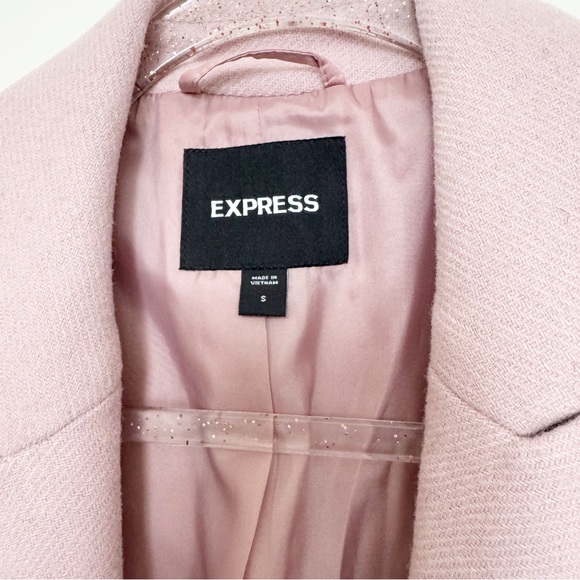 Women's Pink Wool Blend Coat - Picture 5 of 16